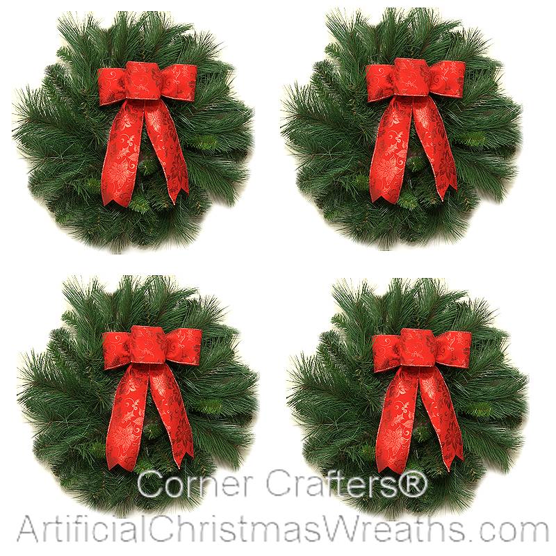 MINI DELUXE TRADITIONAL CHRISTMAS WREATH ArtificialChristmasWreaths