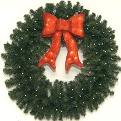 3 Foot L.E.D. Prelit Christmas Wreath