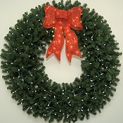 5 Foot L.E.D. Prelit Christmas Wreath