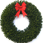 6 Foot (72 inch) Christmas Wreath (without lights)