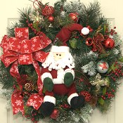 Santa Christmas Wreath