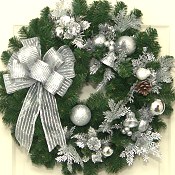 Silver Bells Christmas Wreath