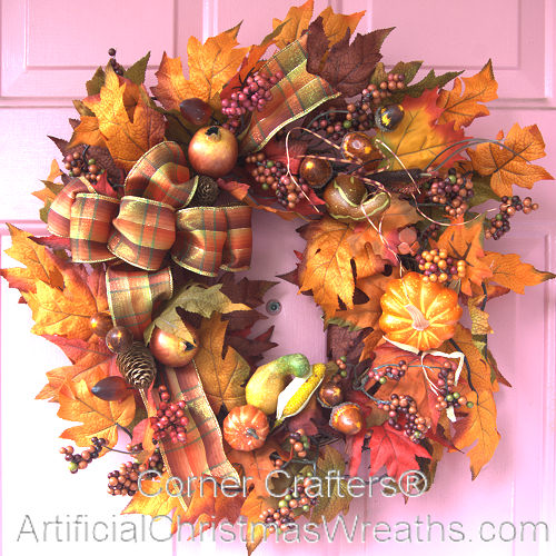 AUTUMN HARVEST ACCENT WREATH