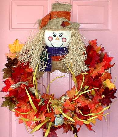 LARGE SCARECROW WREATH