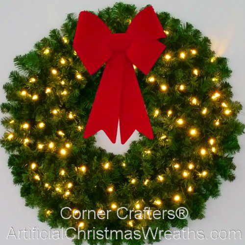 3 FOOT INCANDESCENT CHRISTMAS WREATH | ArtificialChristmasWreaths.com ...