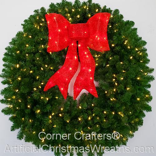 4 FOOT L.E.D. CHRISTMAS WREATH | ArtificialChristmasWreaths.com | 48