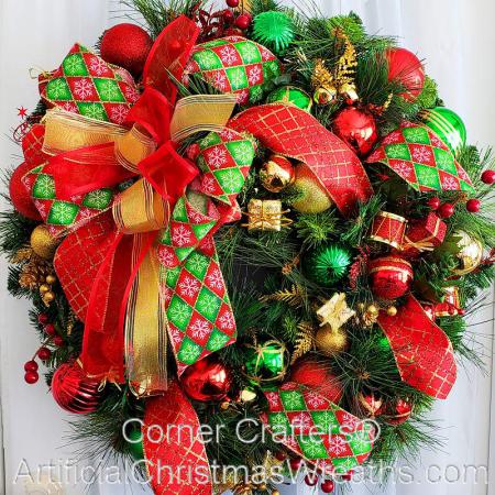 REGAL ELEGANCE WREATH | ArtificialChristmasWreaths.com | ACWreaths ...