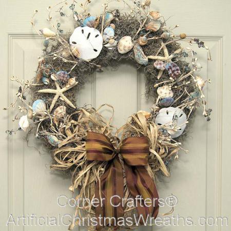 SEA SHELL WREATH | ArtificialChristmasWreaths.com | ACWreaths ...